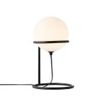 Nordlux Tischlampe Wilson Glas und Metall Schwarz | Geeignet für 1x G9