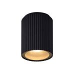 Nordlux Kyklop Deckenleuchte Aluminium und Glas Schwarz | 86mm - IP54 - Geeignet für GU10