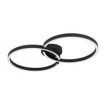 Eglo Deckenleuchte Amandolo Stahl Schwarz 19.5W 2400lm - 827-865 Abstimmbares Weiß + RGB | Dimmbar