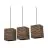 Ledvance Decor Pappe Quadrat Braun | Geeignet für 3X E27