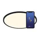 Nordlux Oja Smart 29 Deckenleuchte Metall Schwarz 15W 1600lm - 827-865 Abstimmbares Weiß | 294mm - Wifi und Blautooth Dimmbar