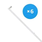 Mehrfachpackung 6x LED Deckenleuchte Click T8 | Geeignet für  150cm LED Röhre 
